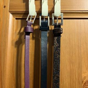 Medium Women’s Belts (Set of 3)